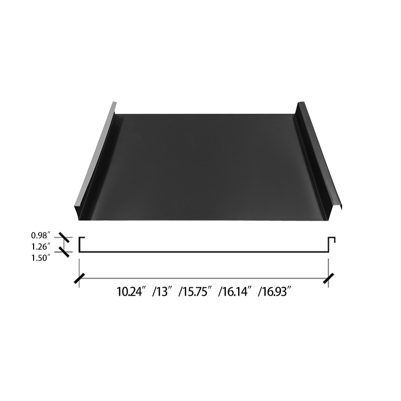 25/32/38 Modelo de painéis de telhado de metal com costura vertical 25/32/38 Modelo de painéis de telhado de metal com costura vertical